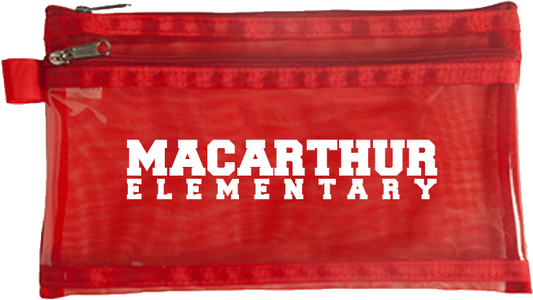 Red MacArthur Pencil Case