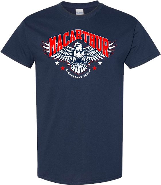 Navy MacArthur Elementary T-Shirt