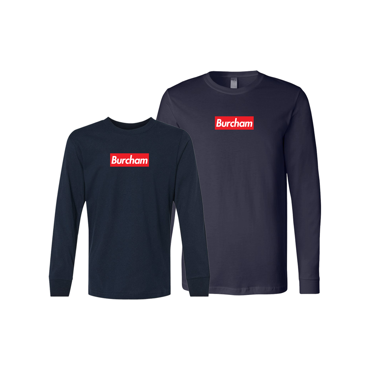 Burcham Box Label - Long Sleeve Tee