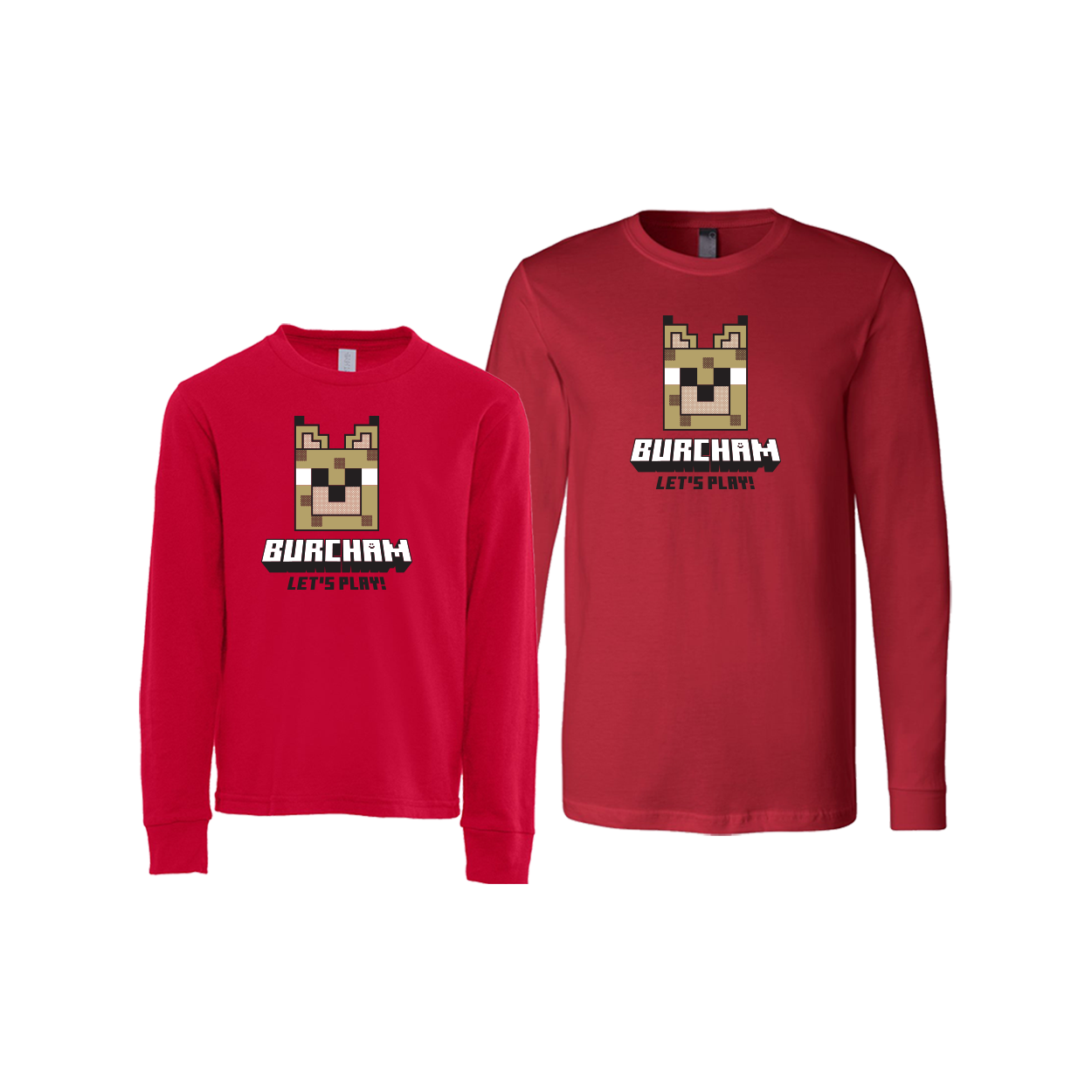 Burcham Gamer Cat - Long Sleeve Tee