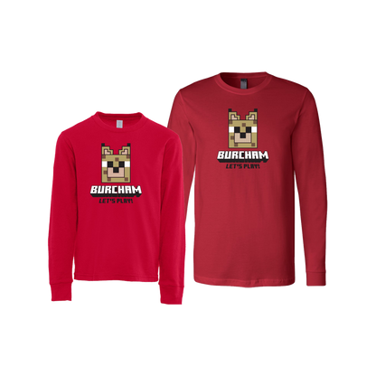 Burcham Gamer Cat - Long Sleeve Tee