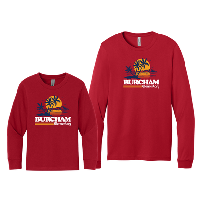 Burcham Retro Beach - Long Sleeve Tee