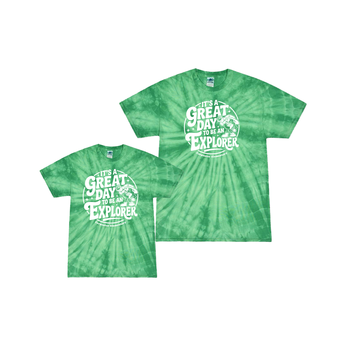 “It’s a Great Day to Be an Explorer” - Tie Dye Tee