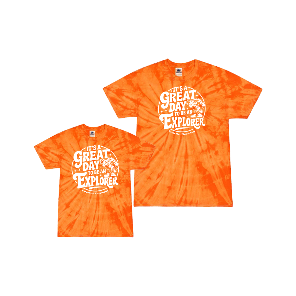 “It’s a Great Day to Be an Explorer” - Tie Dye Tee