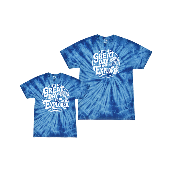 “It’s a Great Day to Be an Explorer” - Tie Dye Tee