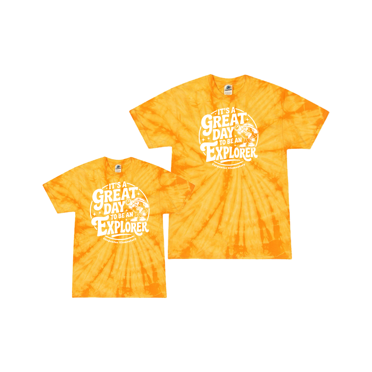 “It’s a Great Day to Be an Explorer” - Tie Dye Tee