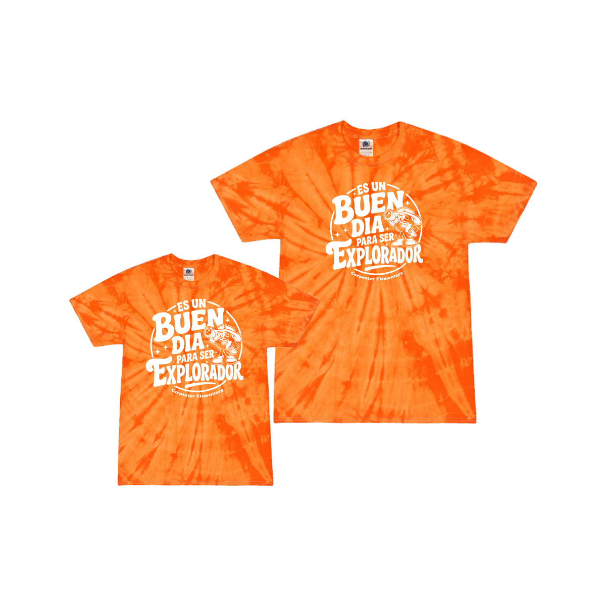 “Es un Buen Día para Ser Explorador” - Tie Dye Tee