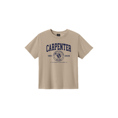 “Carpenter – 75 Years of Excellence” - Women's Garment-Dyed Tee