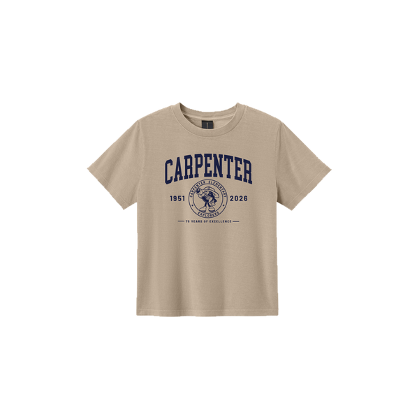“Carpenter – 75 Years of Excellence” - Women's Garment-Dyed Tee