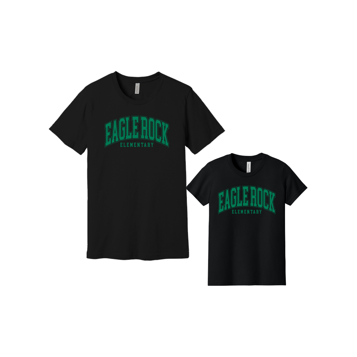 Eagle Rock Elementary Tee - Green Print