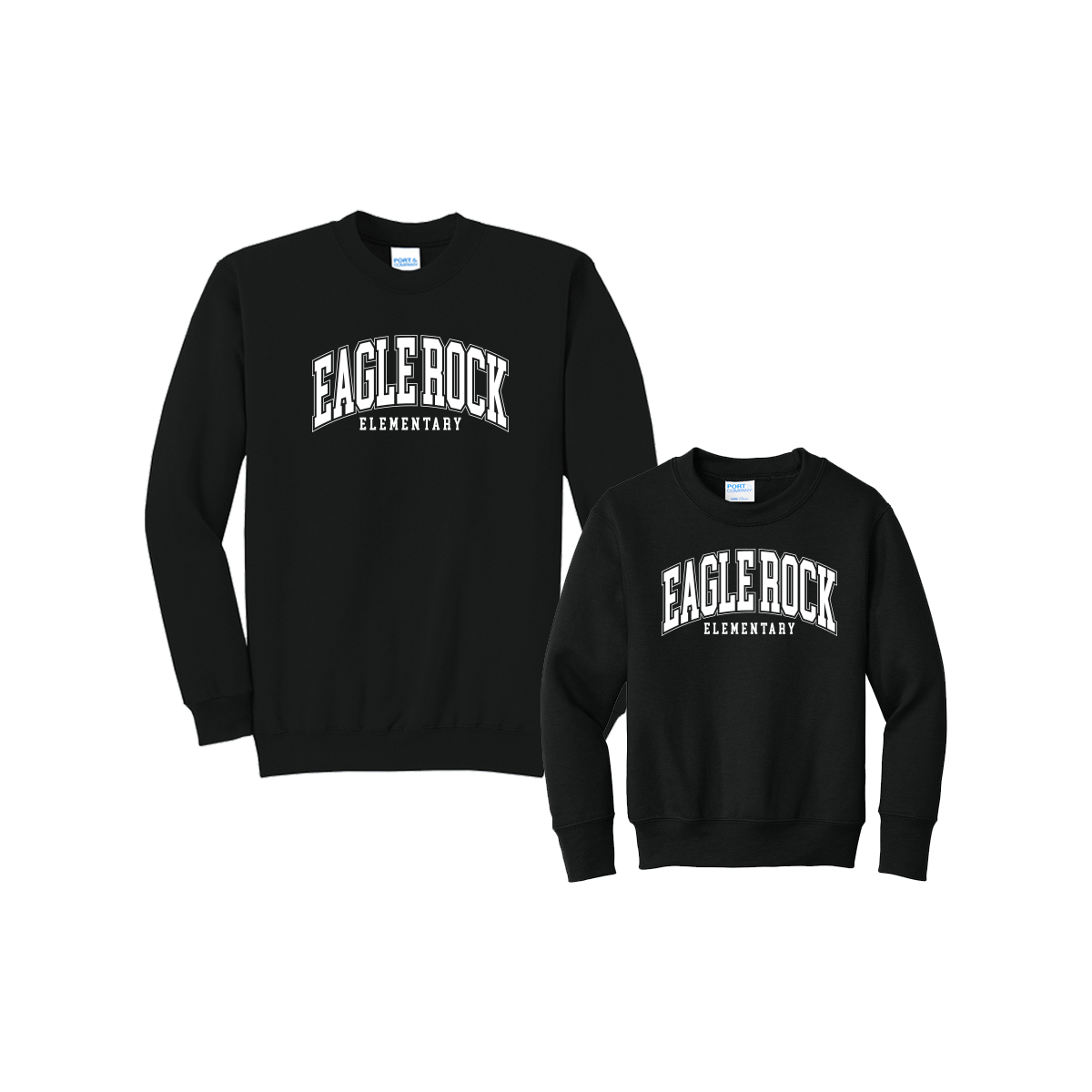 Eagle Rock Elementary Crewneck - White Print