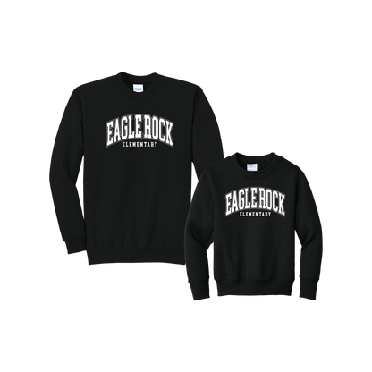 Eagle Rock Elementary Crewneck - White Print