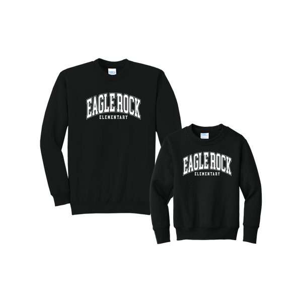 Eagle Rock Elementary Crewneck - White Print