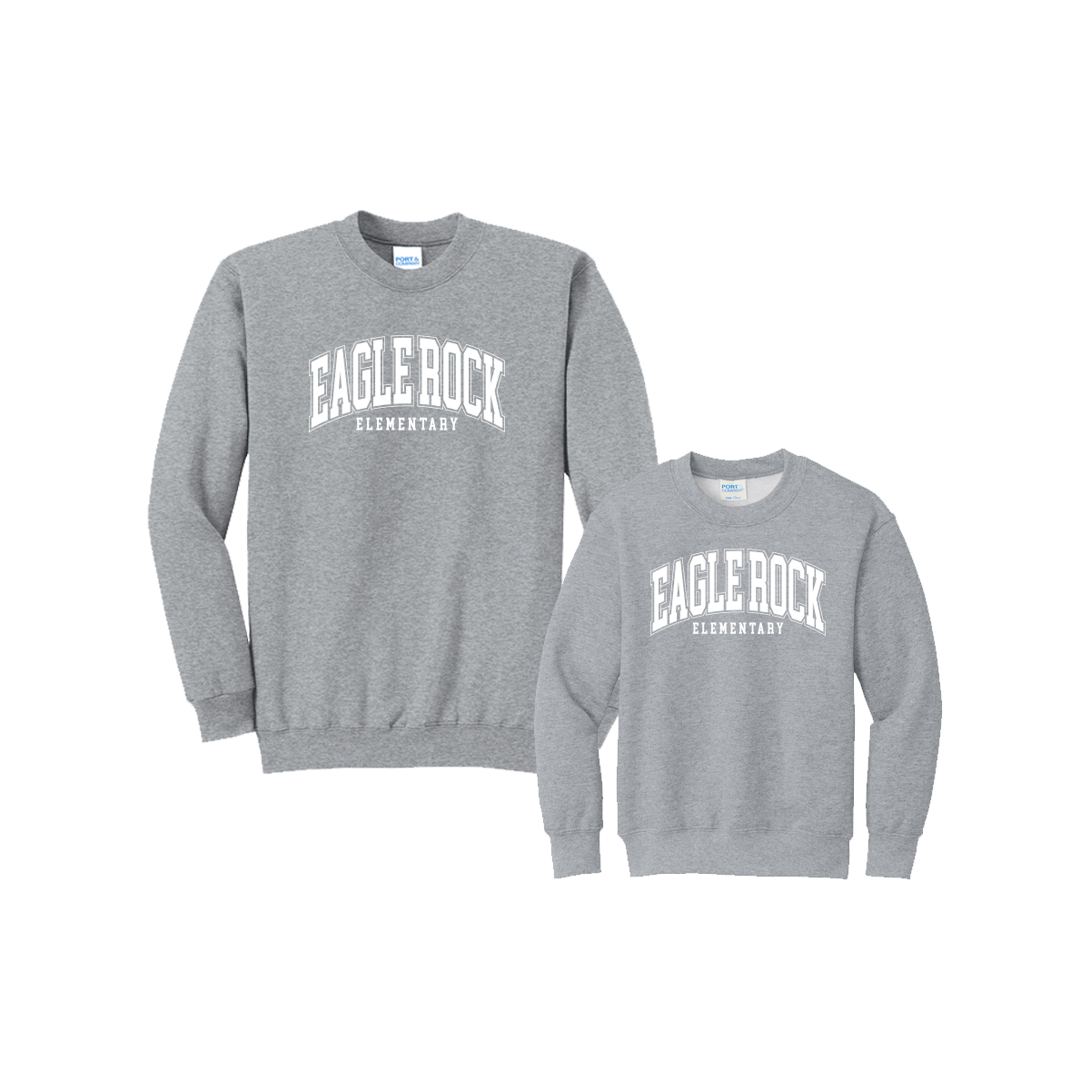 Eagle Rock Elementary Crewneck - White Print