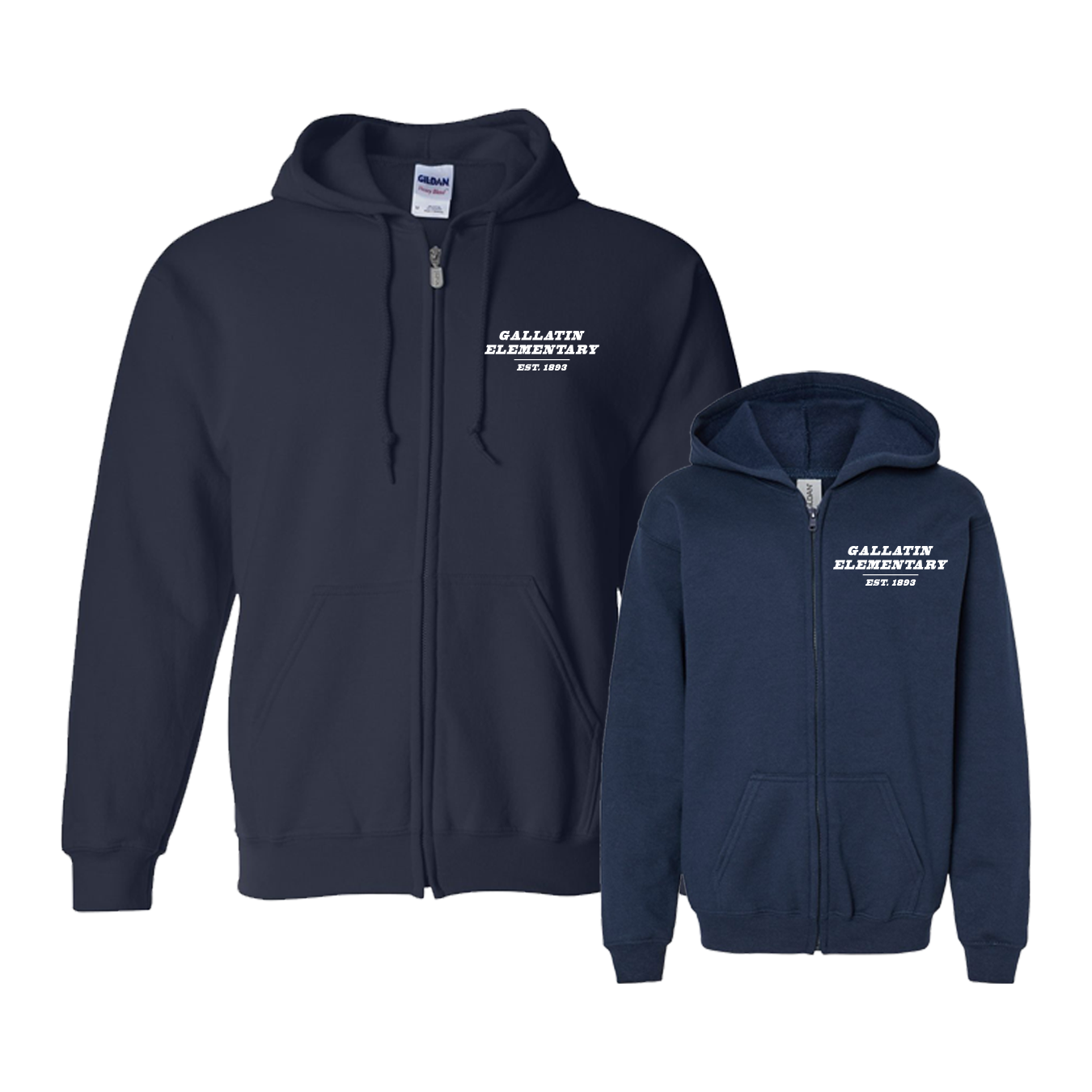 Gallatin Grizzlies Zip Up Hoodie