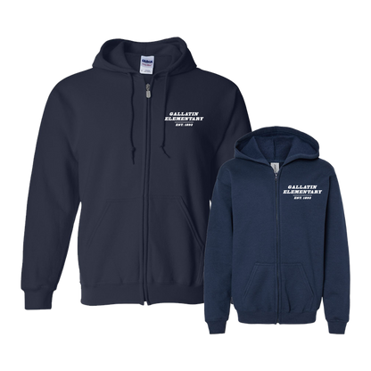 Gallatin Grizzlies Zip Up Hoodie