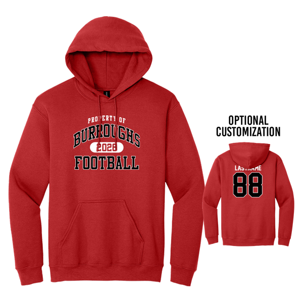 Property of Burroughs Football - Hoodie
