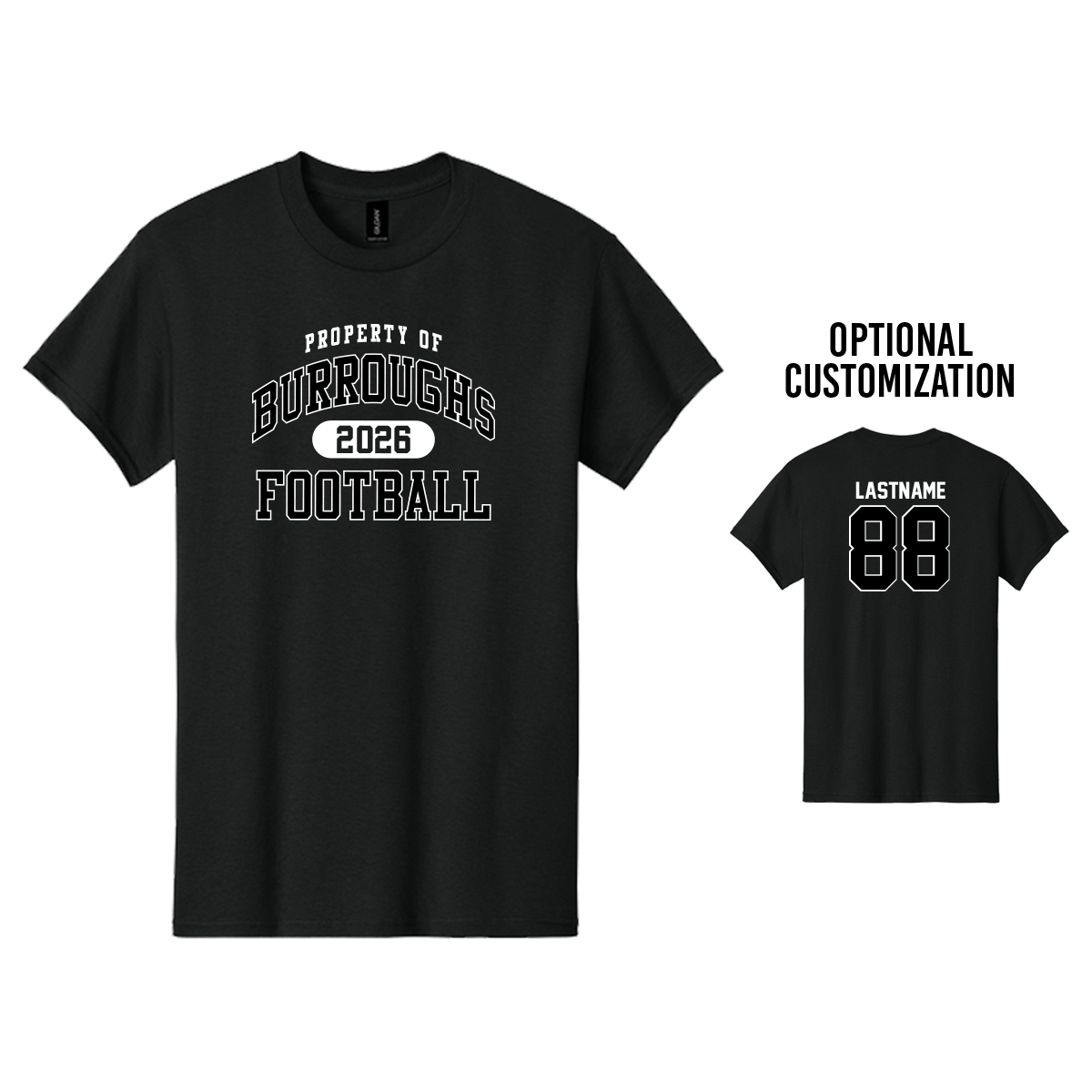 Property of Burroughs Football - Tee