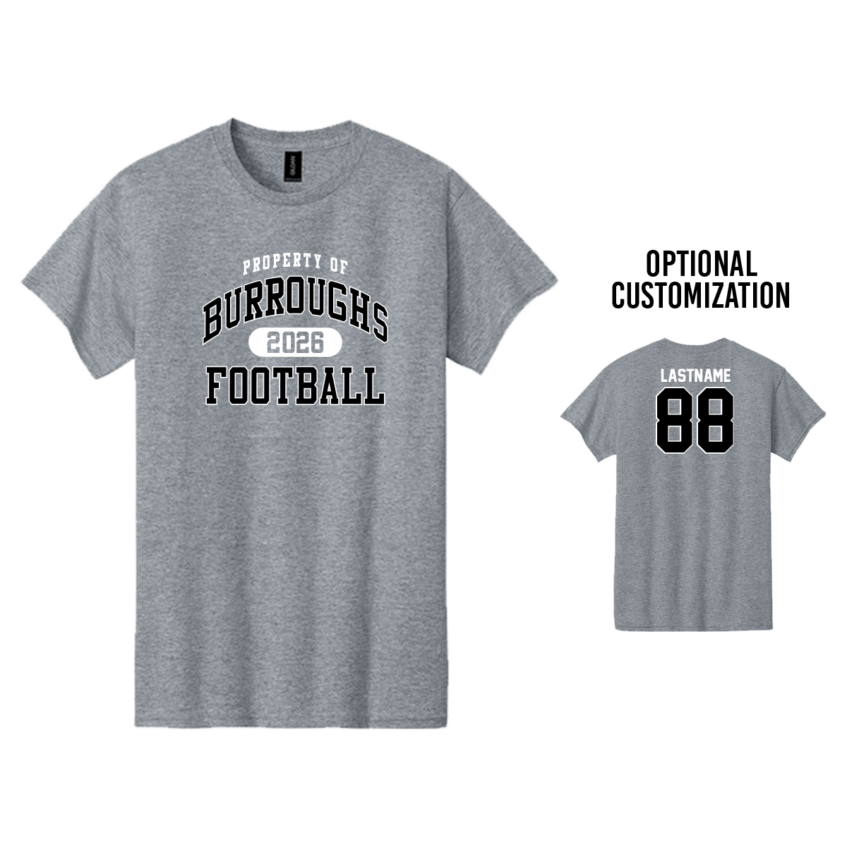 Property of Burroughs Football - Tee