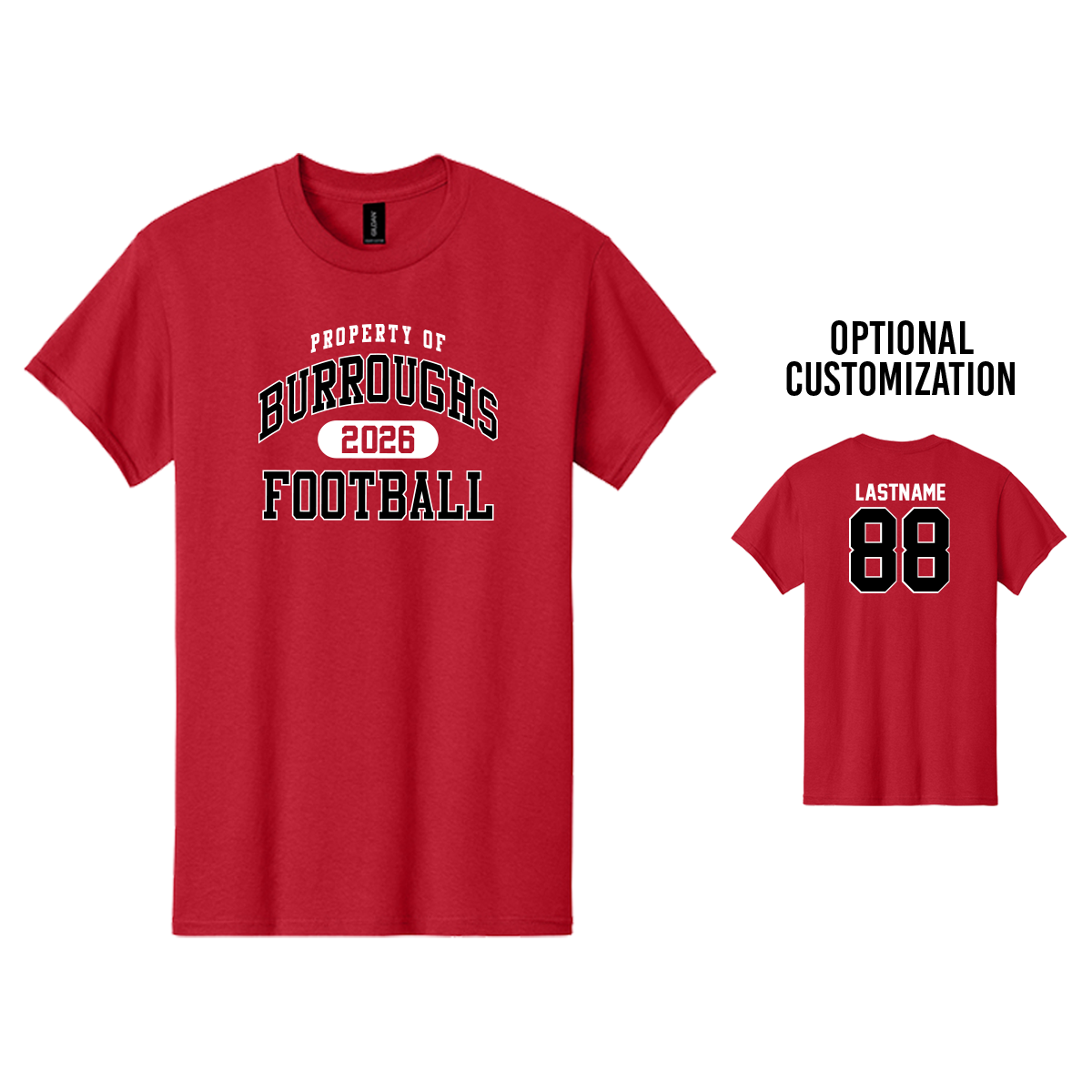 Property of Burroughs Football - Tee