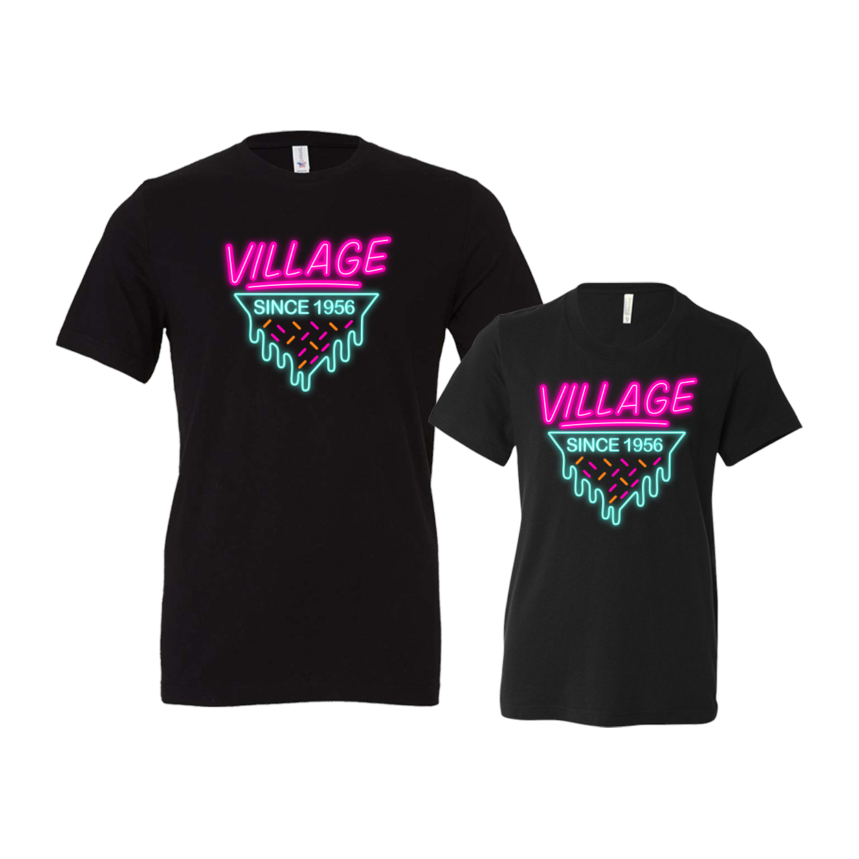 Village - Neon Drip Tee
