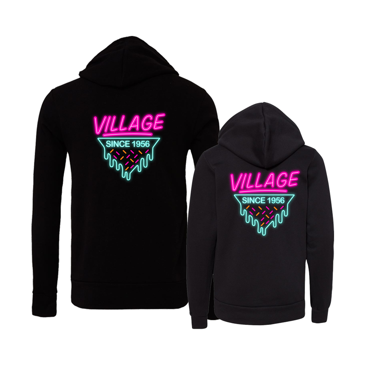 Village - Neon Drip Hoodie