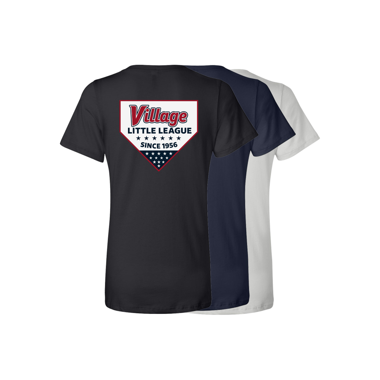 Village Home Plate - Women's V-neck Tee