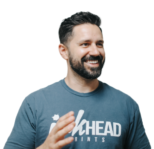 Image of Daniel Perez, the Co-Owner and Creative Director of Ink Head Prints.