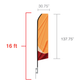 16 ft. Flag w/ Pole x 60