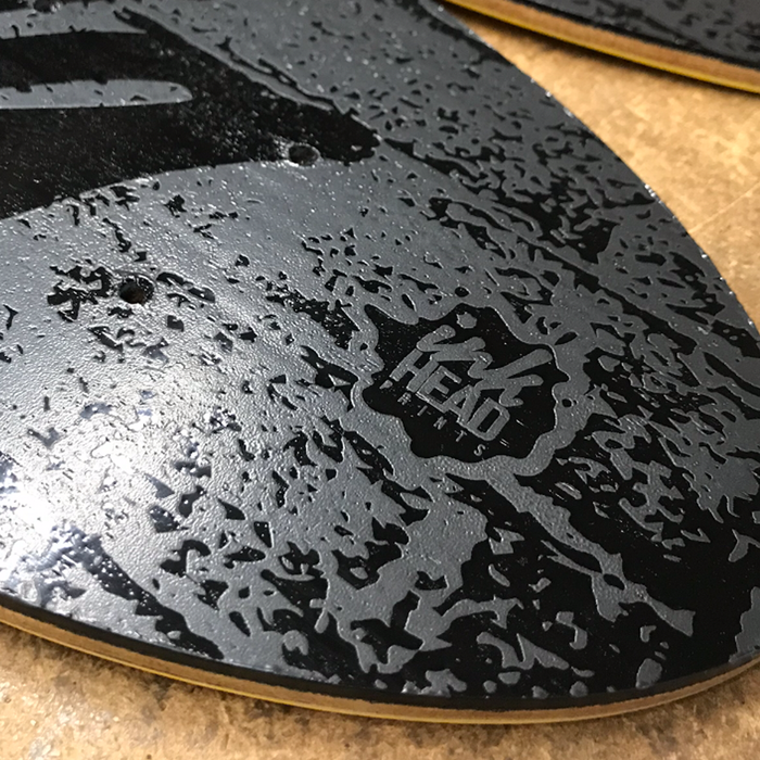 Keep Pushing Custom Skate Deck - InkHead Prints