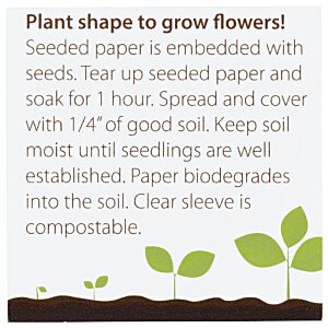 Flower Shape Seed Packet
